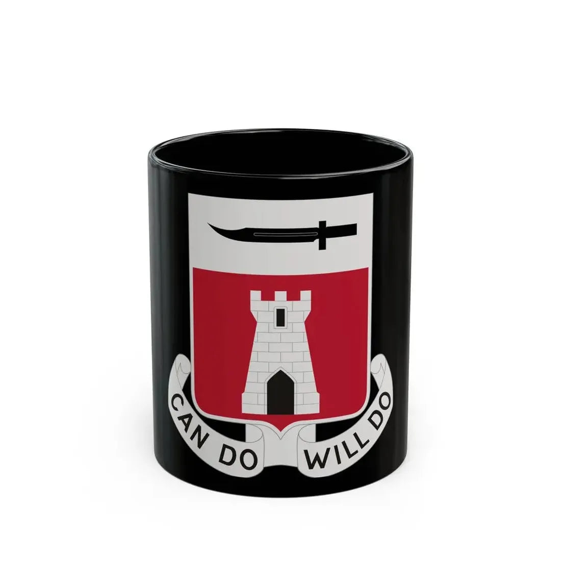 467 Engineer Battalion (U.S. Army) Black Coffee Mug 11oz - Go Mug Yourself