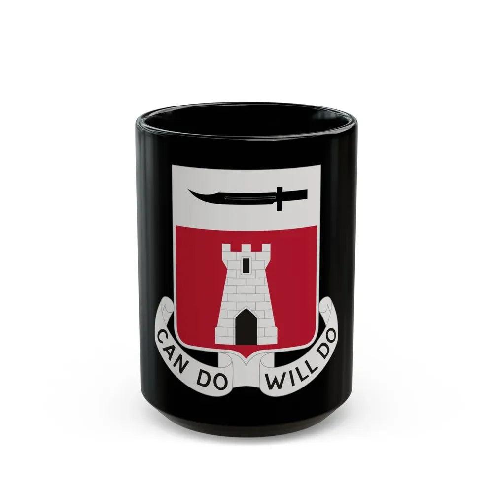 467 Engineer Battalion (U.S. Army) Black Coffee Mug 15oz - Go Mug Yourself