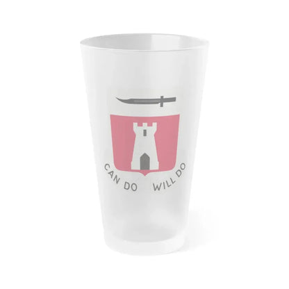 467 Engineer Battalion (U.S. Army) Frosted Pint Glass 16oz Default Title - Go Mug Yourself