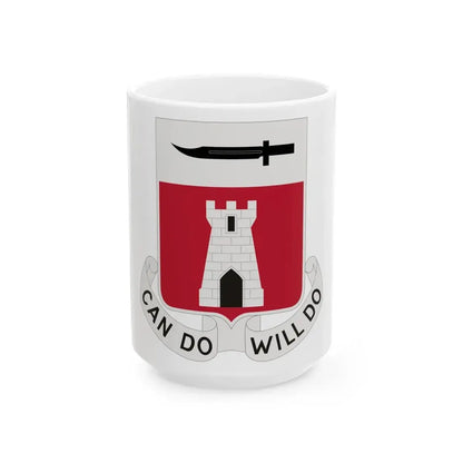 467 Engineer Battalion (U.S. Army) White Coffee Mug 15oz - Go Mug Yourself