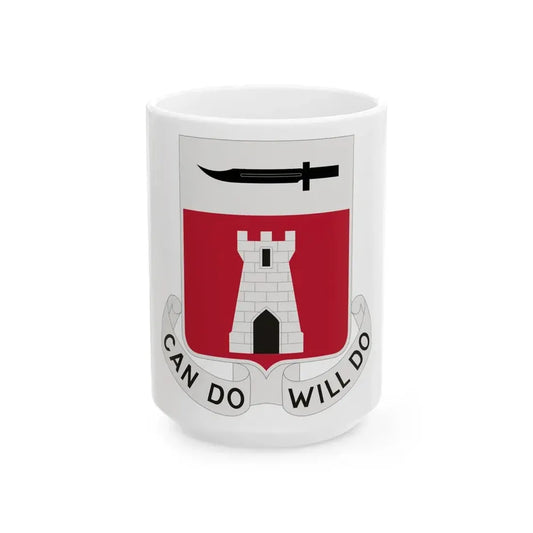467 Engineer Battalion (U.S. Army) White Coffee Mug 15oz - Go Mug Yourself