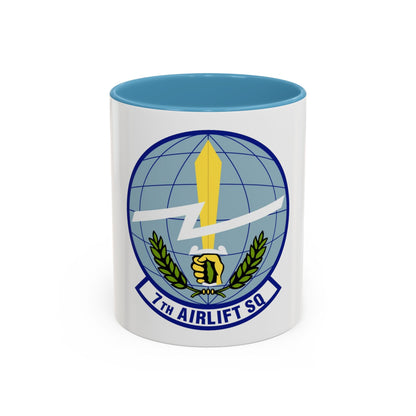 7th Airlift Squadron (U.S. Air Force) Accent Coffee Mug