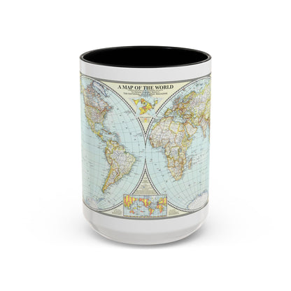 World Map (1941) (Map) Accent Coffee Mug
