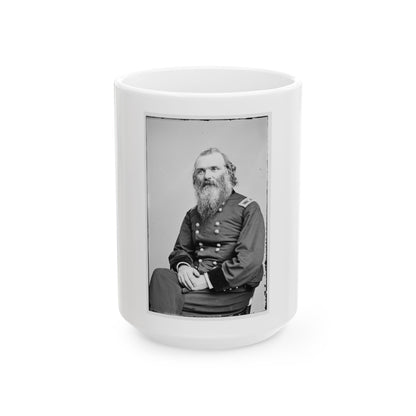 Portrait Of Brig. Gen. Daniel C. Mccallum, Officer Of The Federal Army (U.S. Civil War) White Coffee Mug