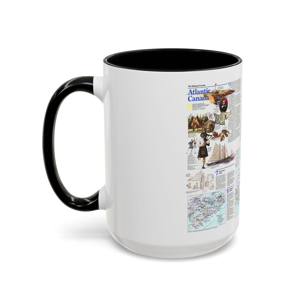 Canada - Atlantic 2 (1993) (Map) Accent Coffee Mug