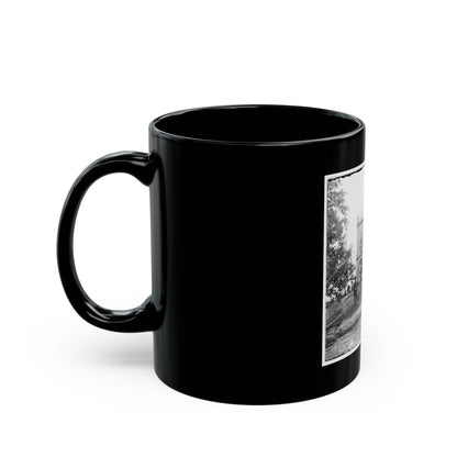White House Landing, Va., Vicinity. St. Peter's Church, With Federal Soldiers (U.S. Civil War) Black Coffee Mug