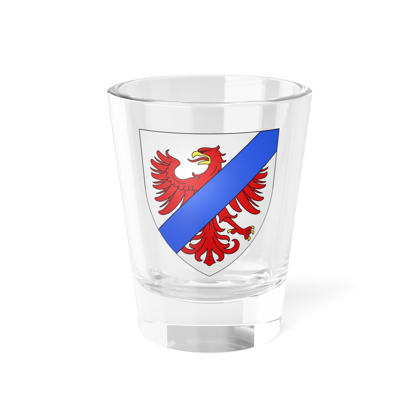 Famille dAbancourt de Maucomble reflet (France) (Coat of Arms) Shot Glass 1.5oz