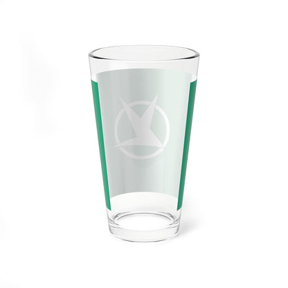Flag of Tomisato Chiba (Japan) Pint Glass 16oz