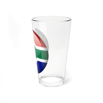 Flag orb South Africa (South Africa) Pint Glass 16oz