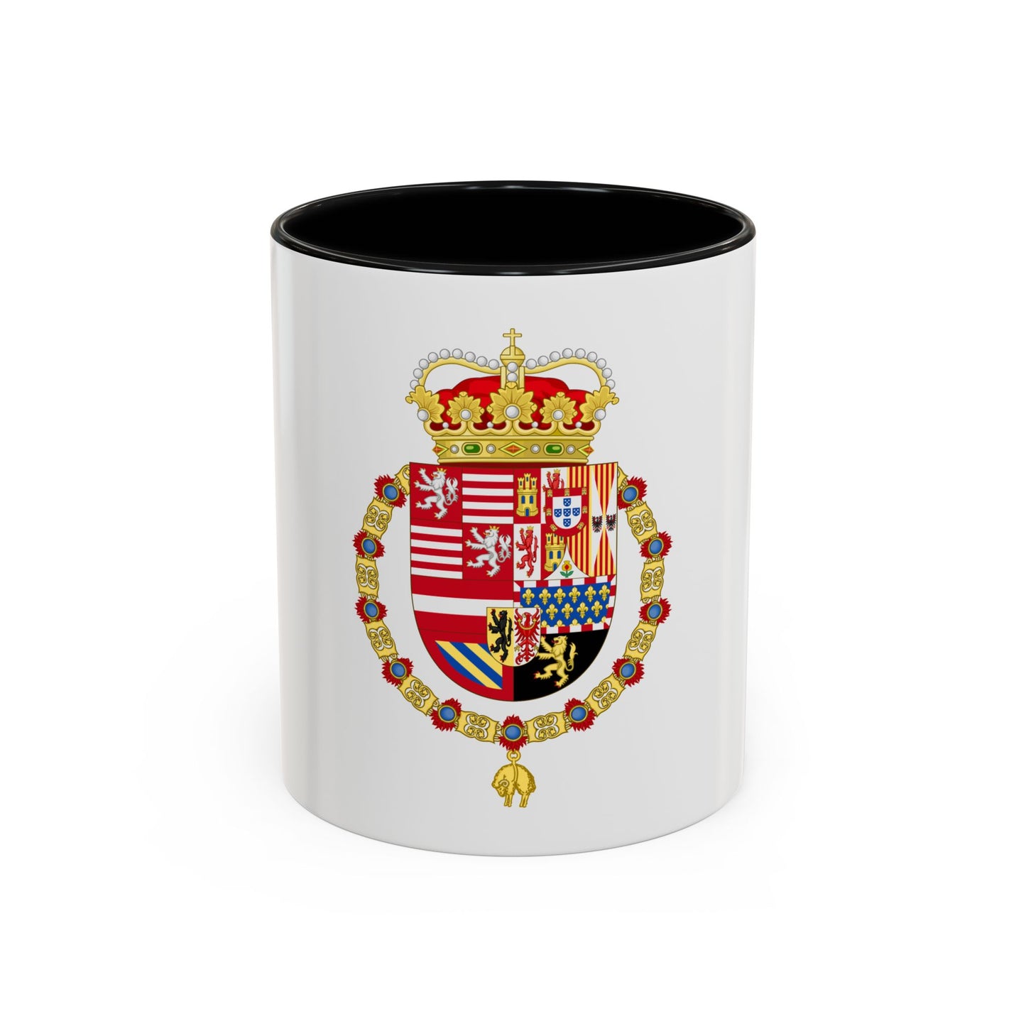 Coat of Arms of Archduke Albert of Austria as Governor-Monarch of the Low Countries - Accent Coffee Mug