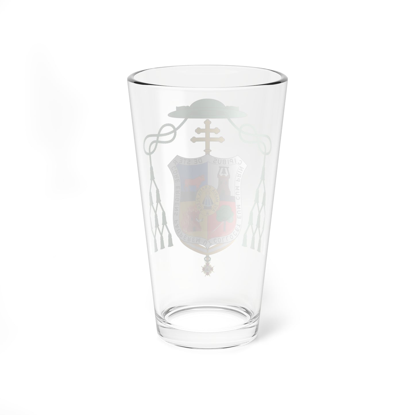 Escudo de Bienvenido Monzón (Spain) (Coat of Arms) Pint Glass 16oz