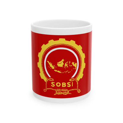 Bendera SOBSI (Indonesia) White Coffee Mug