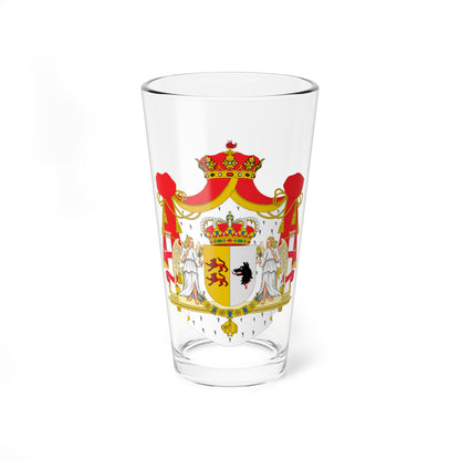 Escudo Casa de Osorio de Moscoso como grandes de España (Portugal) (Coat of Arms) Pint Glass 16oz