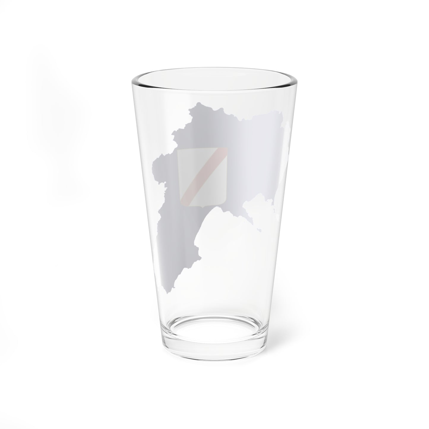 Flag map of Campania (Italy) Pint Glass 16oz