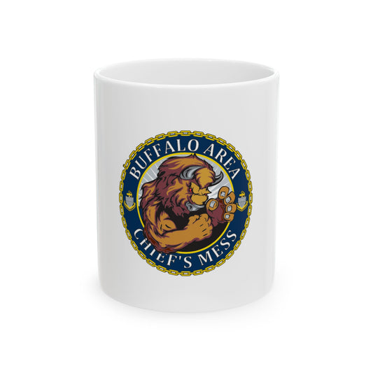 USCG Buffalo Area Cheifs Mess (U.S. Coast Guard) White Coffee Mug