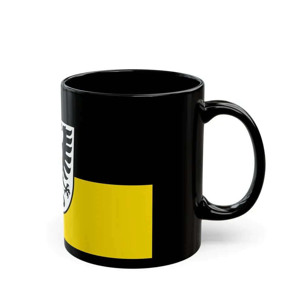 Flag of Alb Donau Kreis Germany - Black Coffee Mug-Go Mug Yourself