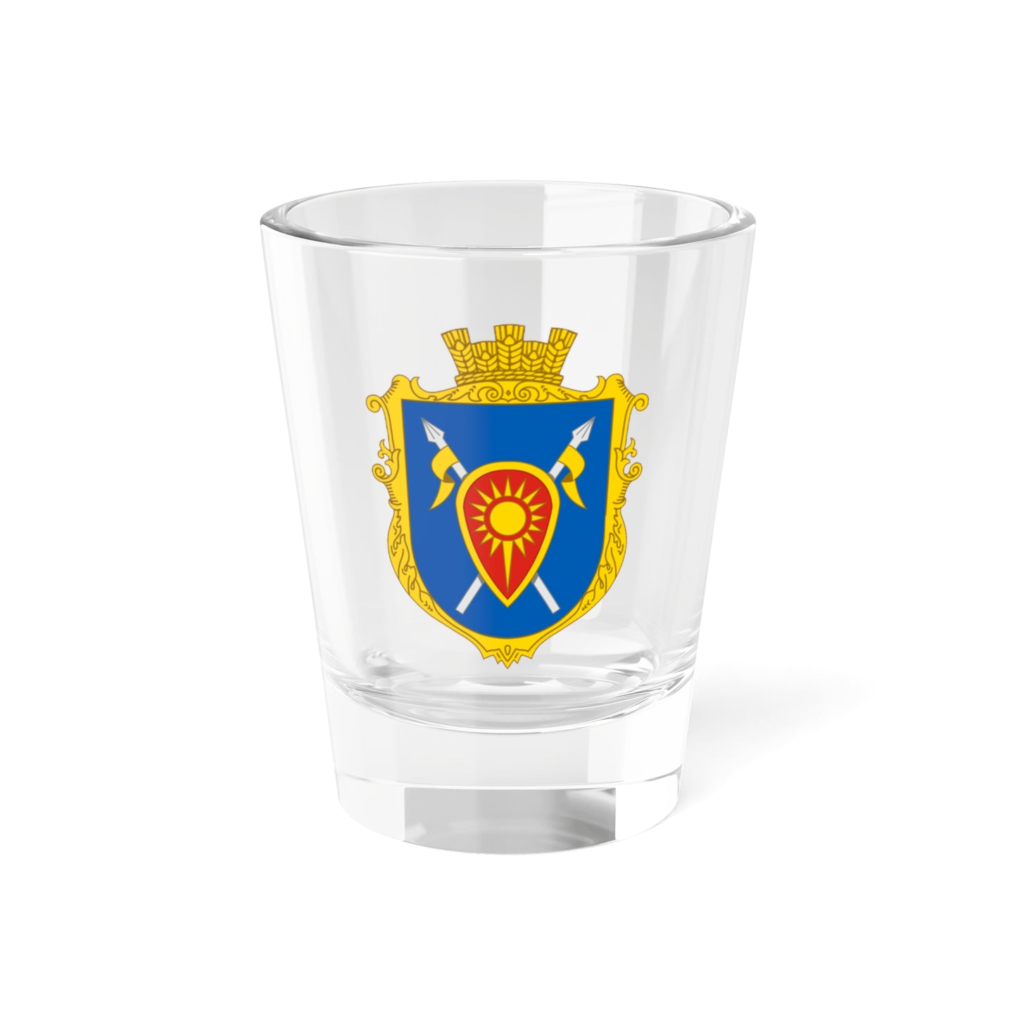 Coat of Arms of Horodyslavychi (Ukraine) (Coat of Arms) Shot Glass 1.5oz