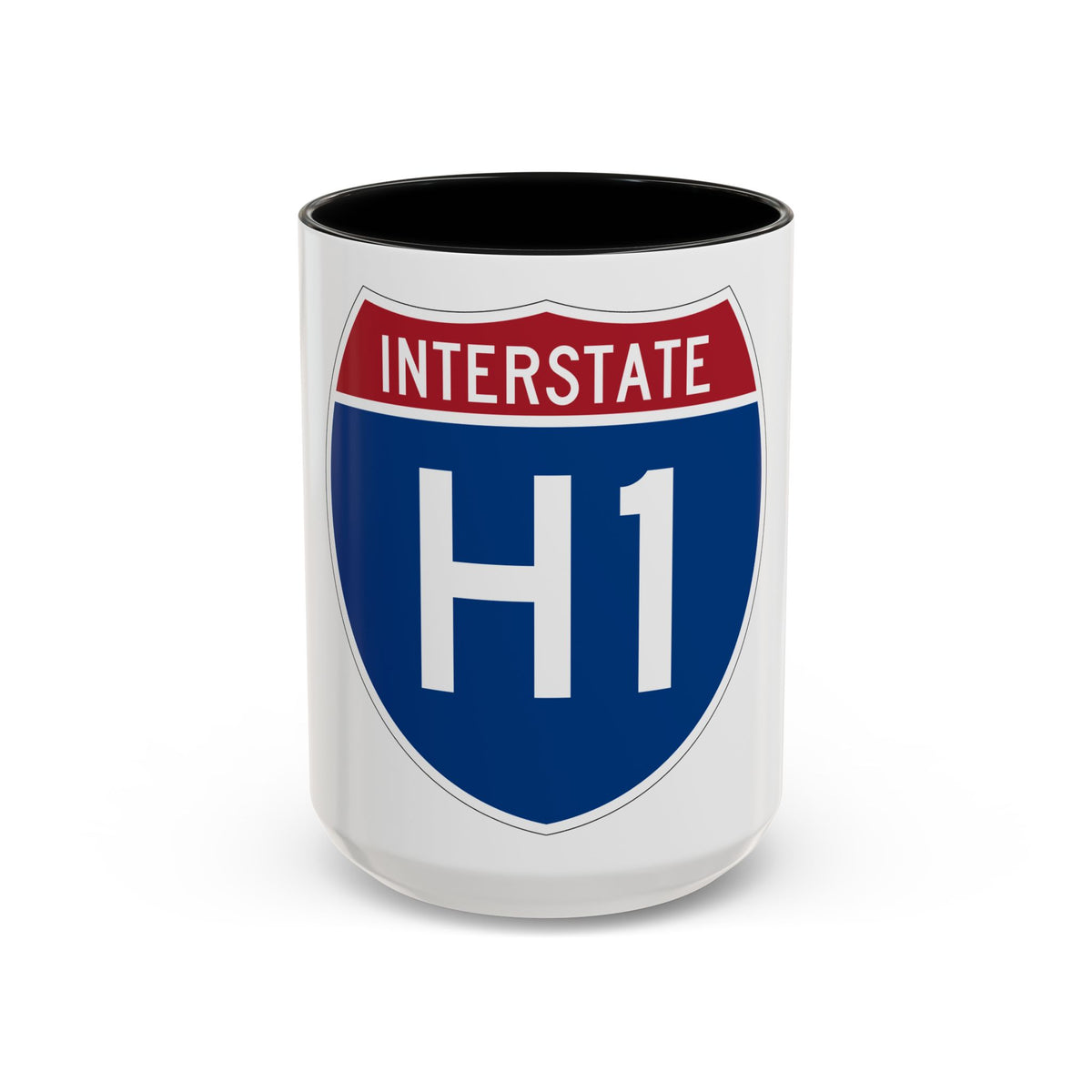 Interstate H1 (U.S. Highways) Accent Coffee Mug