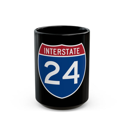 Interstate 24 (U.S. Highways) Black Coffee Mug