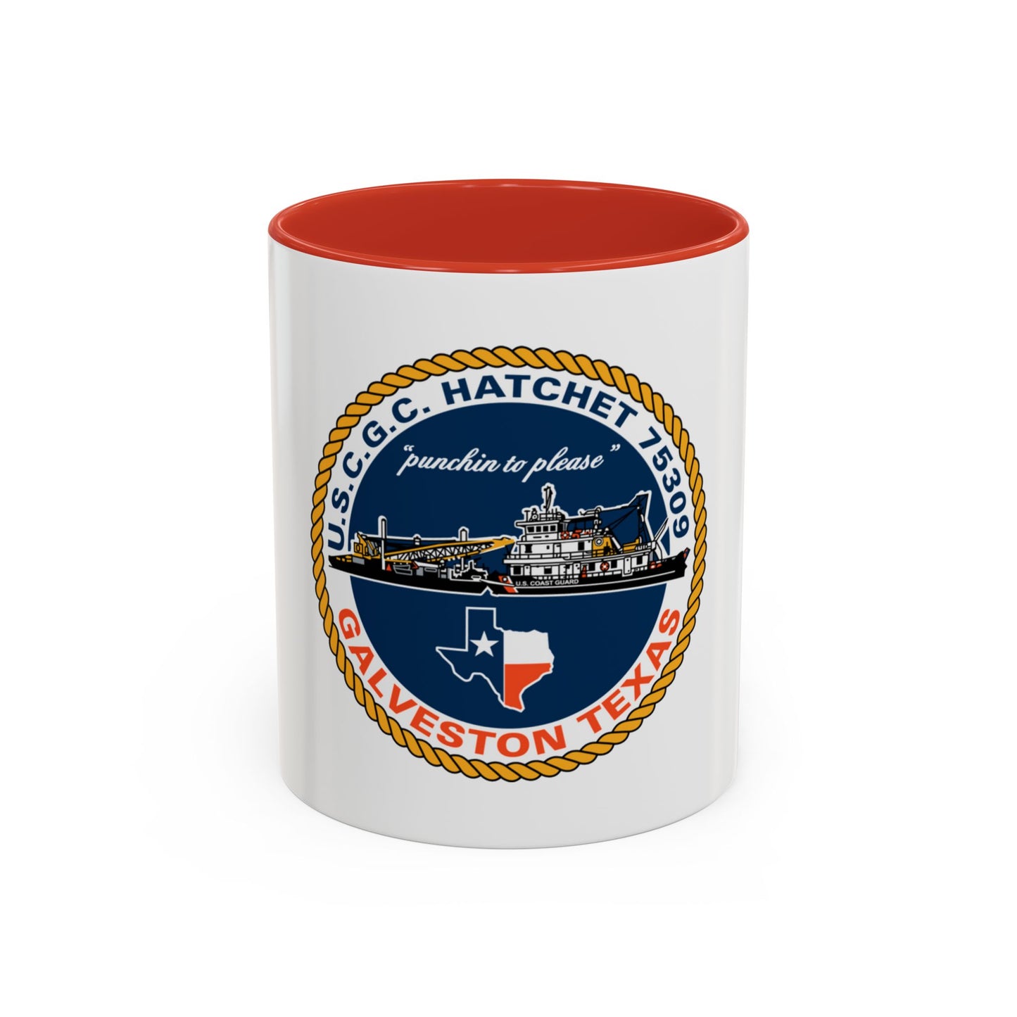 USCGC Hatchet 75309 Galveston TX (U.S. Coast Guard) Accent Coffee Mug
