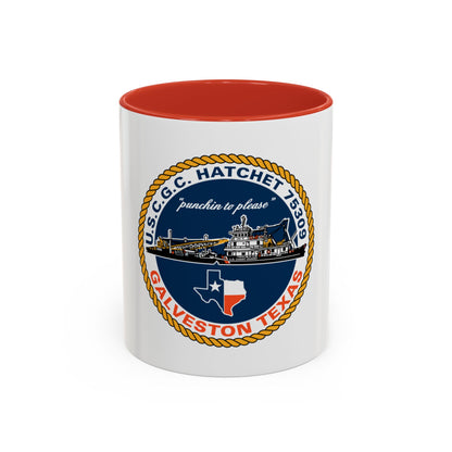 USCGC Hatchet 75309 Galveston TX (U.S. Coast Guard) Accent Coffee Mug