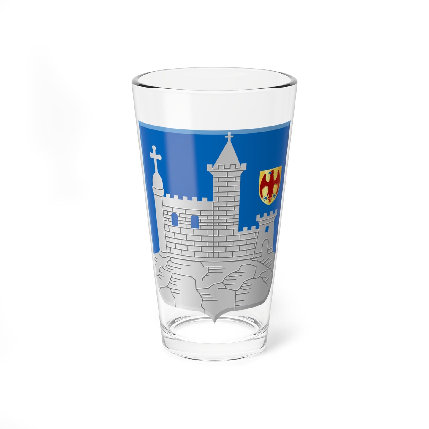 Walcourt wapen (Belgium) (Coat of Arms) Pint Glass 16oz