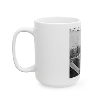 Atlanta, Georgia. Sherman's Men In Confederate Fort East Of Atlanta (U.S. Civil War) White Coffee Mug