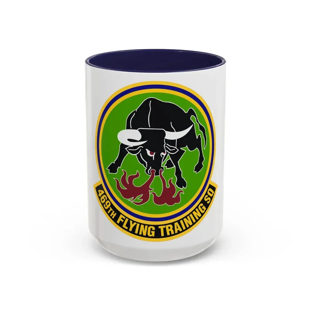 469 Flying Training Squadron AETC (U.S. Air Force) Accent Coffee Mug 15oz Navy - Go Mug Yourself
