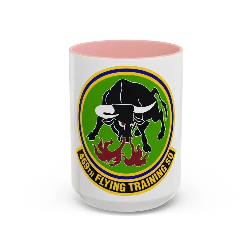 469 Flying Training Squadron AETC (U.S. Air Force) Accent Coffee Mug 15oz Pink - Go Mug Yourself