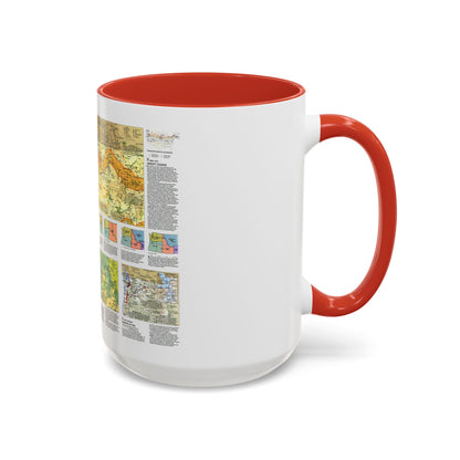 USA - Pacific Northwest 2 (1986) (Map) Accent Coffee Mug