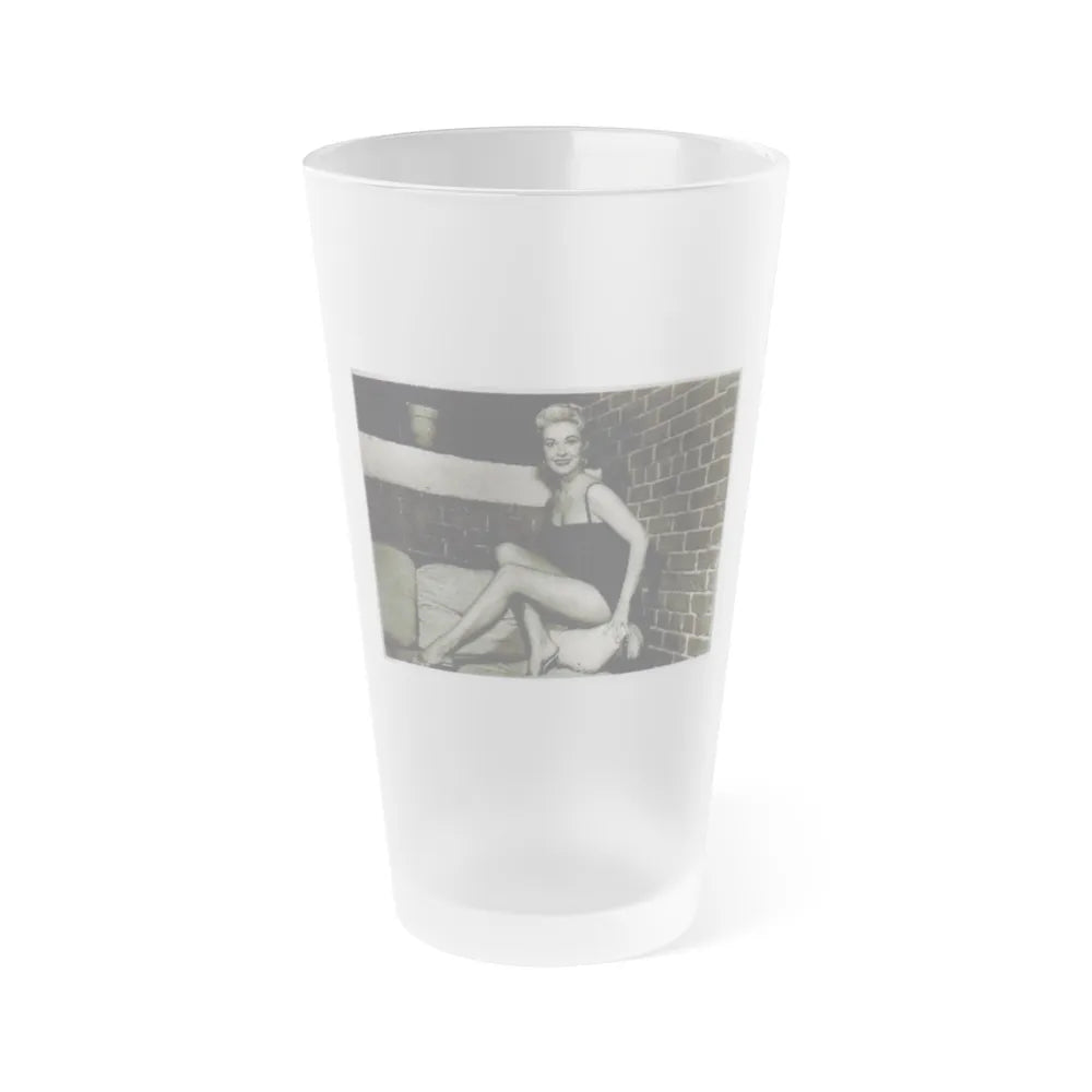 Lori Nelson #54 - Printed & Scanned (Vintage Female Icon) Frosted Pint 16oz-16oz-Frosted-Go Mug Yourself