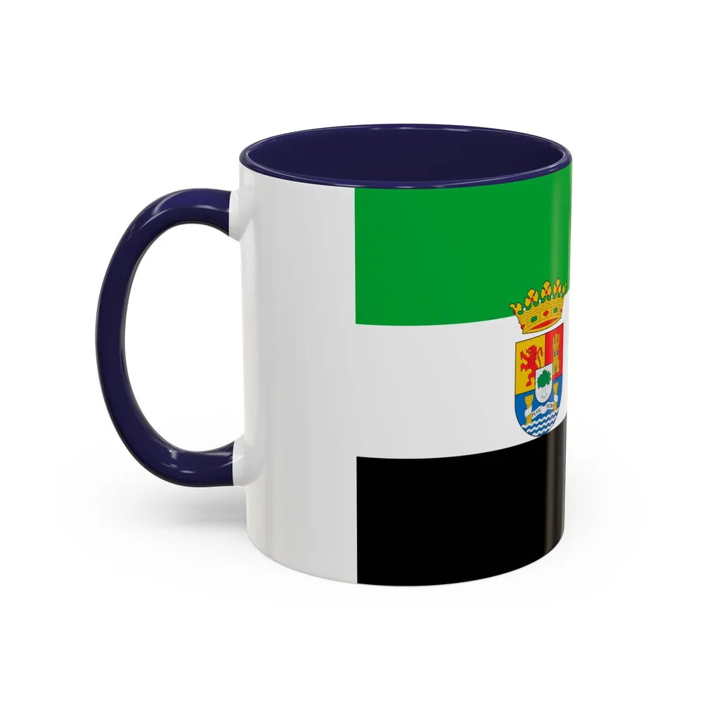 Flag of Extremadura Spain - Accent Coffee Mug-Go Mug Yourself