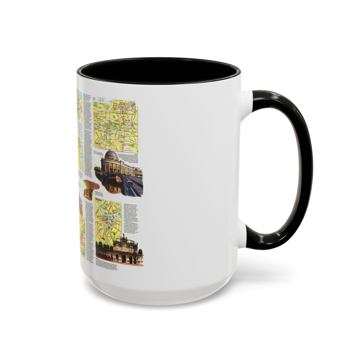 Germany - A Traveller's Map (1991) (Map) Accent Coffee Mug
