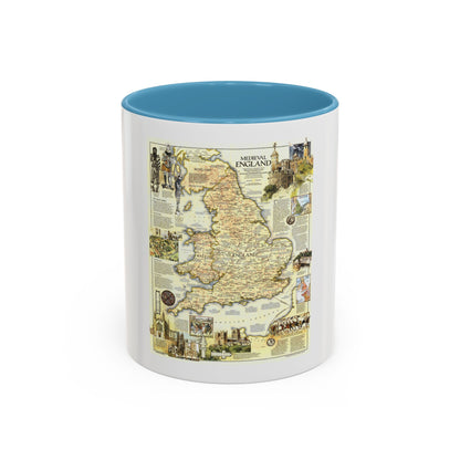 England - Medieval (1979) (Map) Accent Coffee Mug