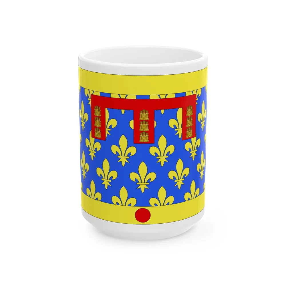 Flag of Pas de Calais France 2 - White Coffee Mug-15oz-Go Mug Yourself