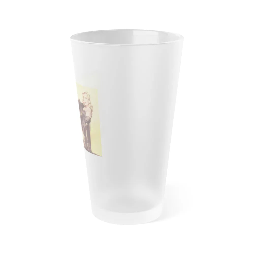 Leslie Parrish #205 (Vintage Female Icon) Frosted Pint 16oz-Go Mug Yourself