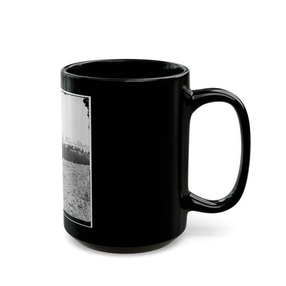 City Point, Virginia (Vicinity). Park Of Army Wagon Wheels (U.S. Civil War) Black Coffee Mug-Go Mug Yourself