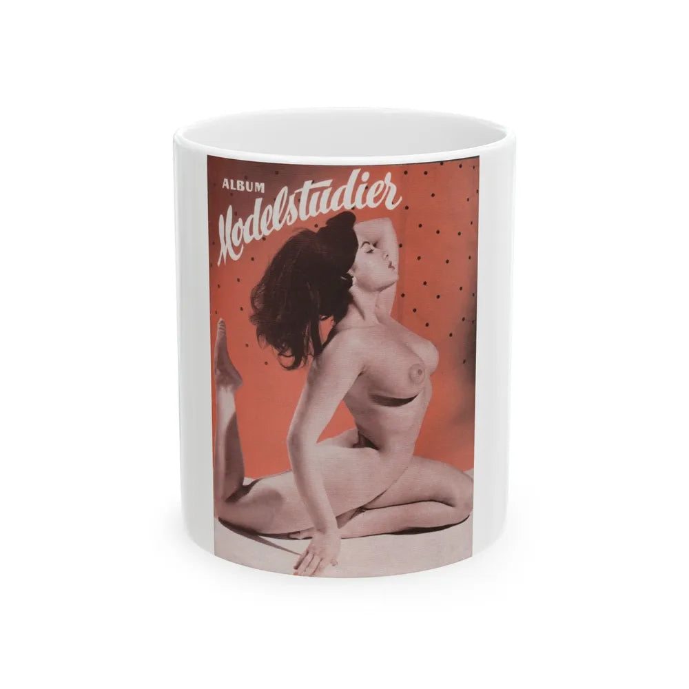 June Palmer #367 - Nude (Vintage Female Icon) White Coffee Mug-11oz-Go Mug Yourself