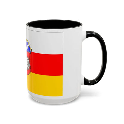 Flag of Freising Germany - Accent Coffee Mug-Go Mug Yourself