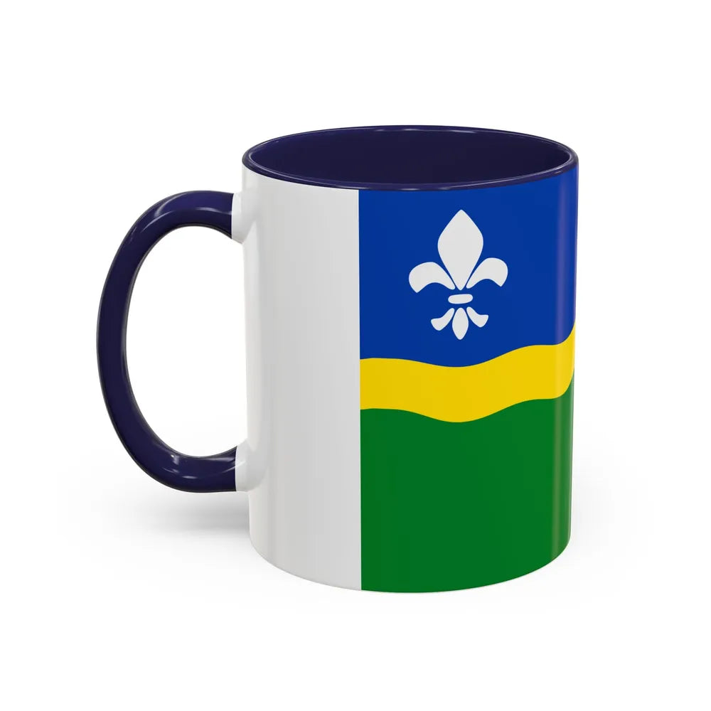 Flag of Flevoland Netherlands - Accent Coffee Mug-Go Mug Yourself