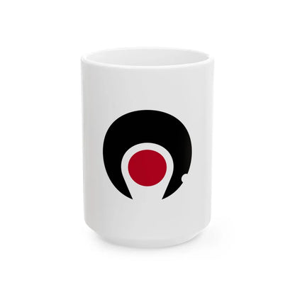 Flag of Kagoshima Prefecture Japan - White Coffee Mug-15oz-Go Mug Yourself