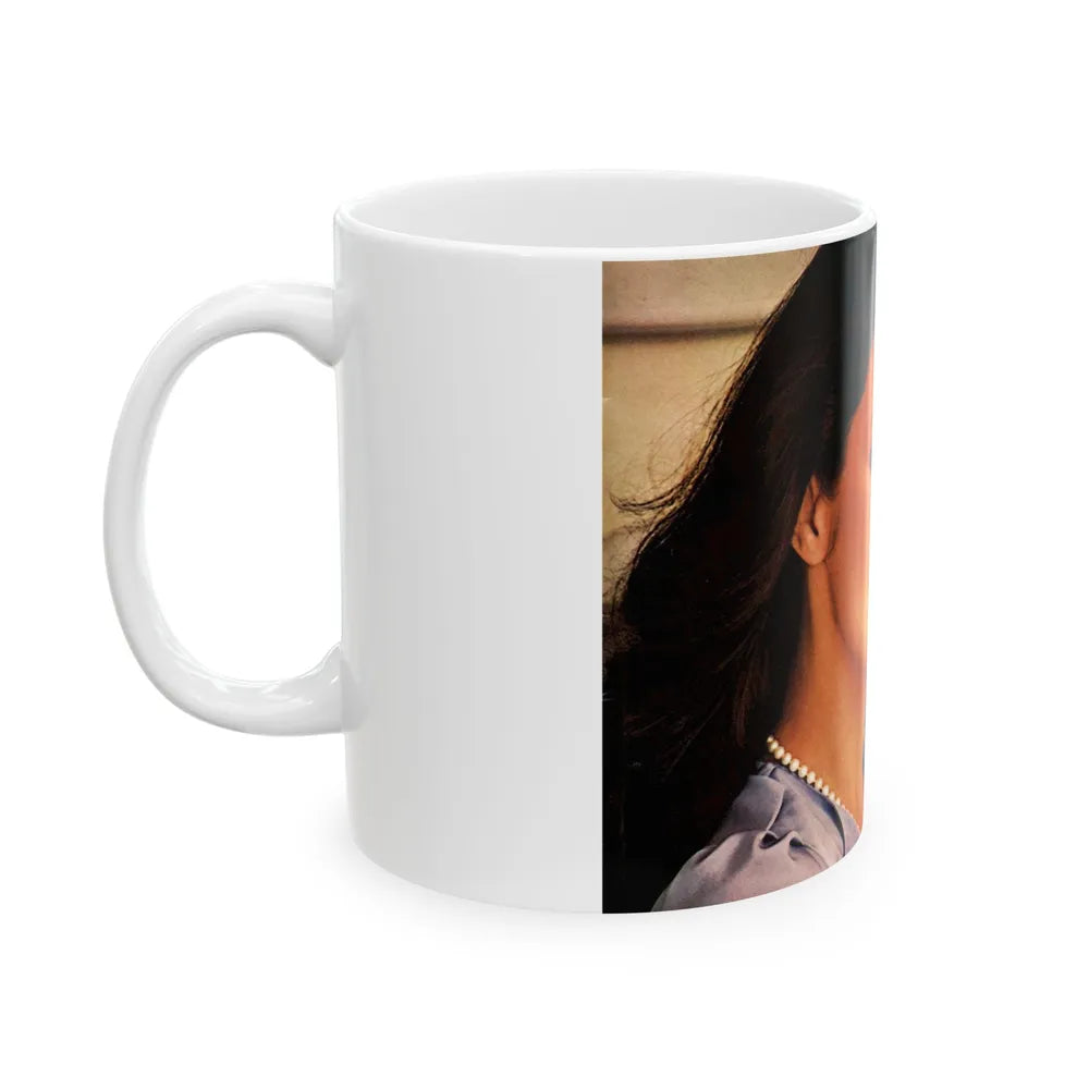 Lynda Carter #147 (Vintage Female Icon) White Coffee Mug-Go Mug Yourself