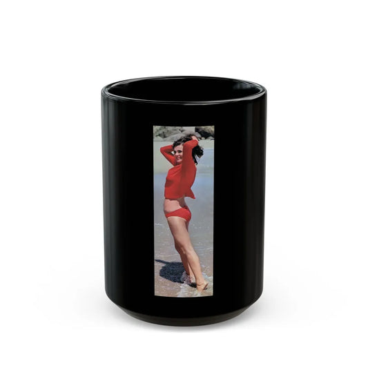 Gila Golan #130 (Vintage Female Icon) Black Coffee Mug-15oz-Go Mug Yourself