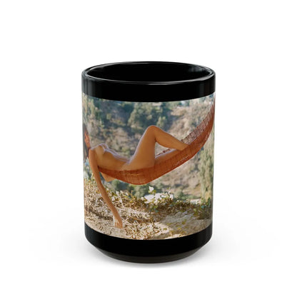 Victoria Vetri #103 - Nude (Vintage Female Icon) Black Coffee Mug-15oz-Go Mug Yourself