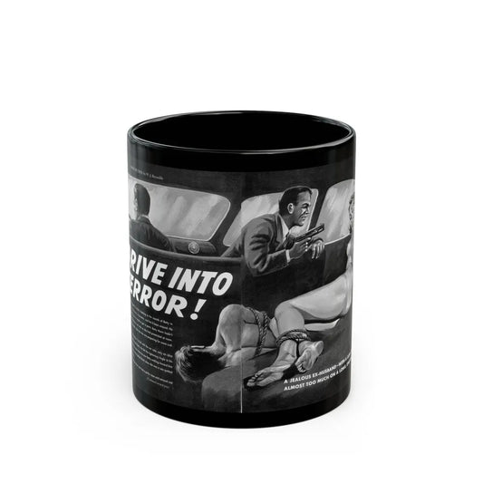 Drive Into Terror, Spree magazine, No. 38 - 1963 - Black Coffee Mug-11oz-Go Mug Yourself