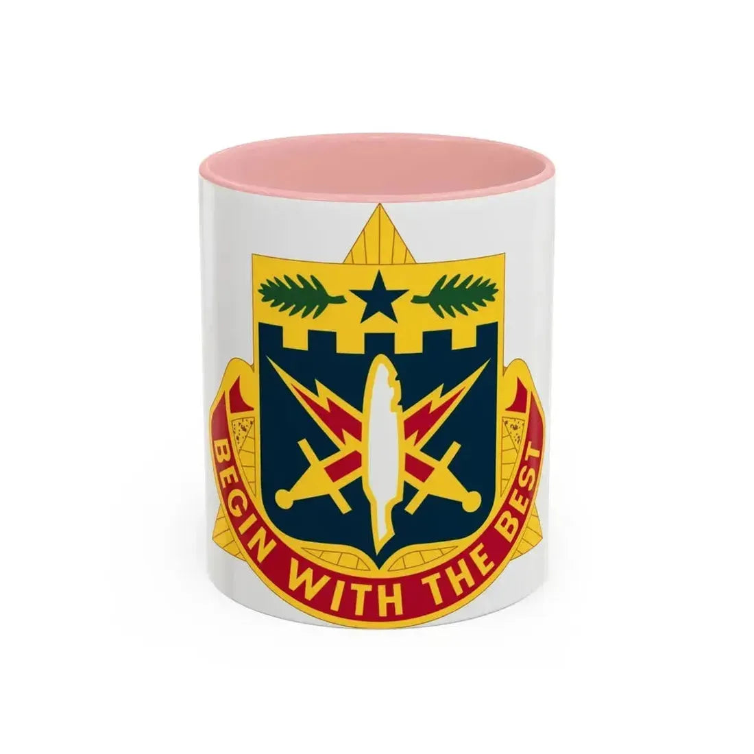 46th Adjutant General Battalion (U.S. Army) Accent Coffee Mug 11oz Pink - Go Mug Yourself