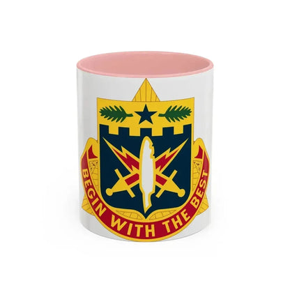 46th Adjutant General Battalion (U.S. Army) Accent Coffee Mug 11oz Pink - Go Mug Yourself