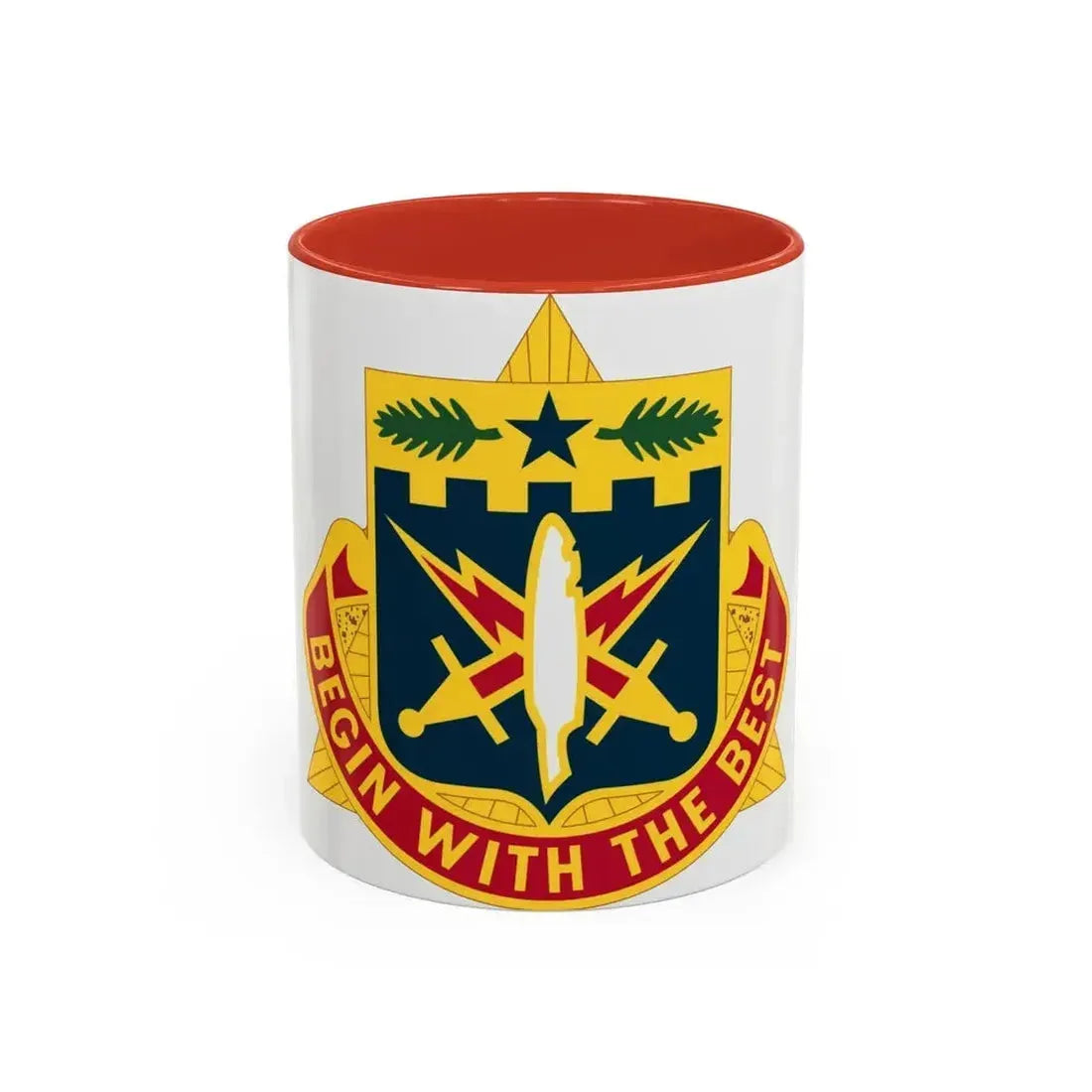 46th Adjutant General Battalion (U.S. Army) Accent Coffee Mug 11oz Red - Go Mug Yourself