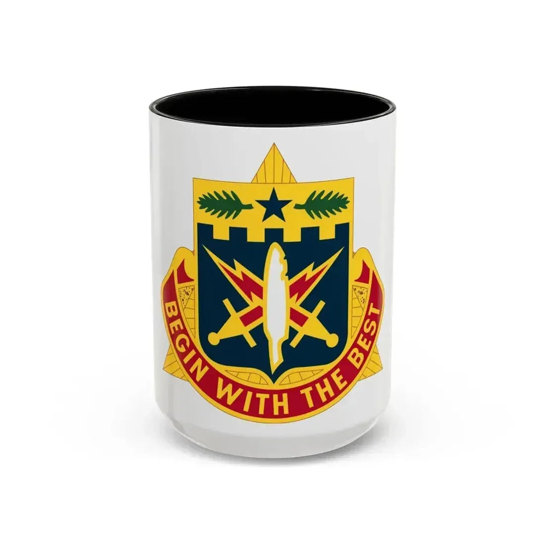 46th Adjutant General Battalion (U.S. Army) Accent Coffee Mug 15oz Black - Go Mug Yourself