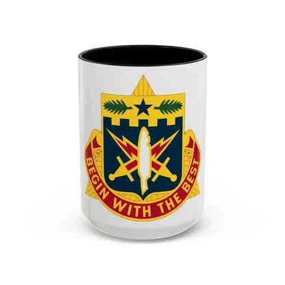 46th Adjutant General Battalion (U.S. Army) Accent Coffee Mug 15oz Black - Go Mug Yourself
